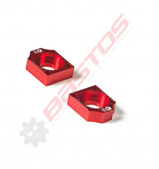 Piece Tendeur chaine YCF CNC ROUGE 15mm de Pit Bike et Dirt Bike