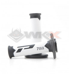 Piece Poign&eacute;es PROGRIP 788 NOIR / BLANC / GRIS de Pit Bike et Dirt Bike