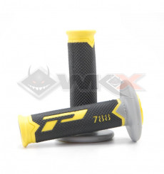 Piece Poign&eacute;es PROGRIP 788 NOIR / JAUNE / GRIS de Pit Bike et Dirt Bike