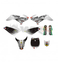 Piece Kit décoration YCF 50A NSTYLE OF TROY BLANC de Pit Bike et Dirt Bike