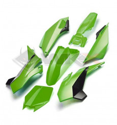 Piece Kit plastique YCF FACTORY VERT de Pit Bike et Dirt Bike