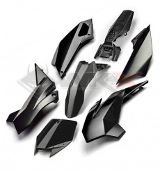 Piece Kit plastique YCF FACTORY NOIR de Pit Bike et Dirt Bike