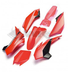 Piece Kit plastique YCF FACTORY ROUGE de Pit Bike et Dirt Bike