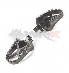 Piece Repose pieds YCF aluminium NOIR de Pit Bike et Dirt Bike