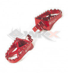 Piece Repose pieds YCF aluminium ROUGE de Pit Bike et Dirt Bike