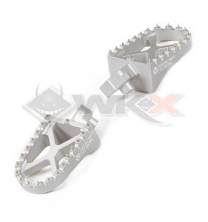 Piece Repose pieds YCF aluminium GRIS de Pit Bike et Dirt Bike
