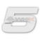 Piece Num&eacute;ro 5 plaque YCF 18cm BLANC de Pit Bike et Dirt Bike