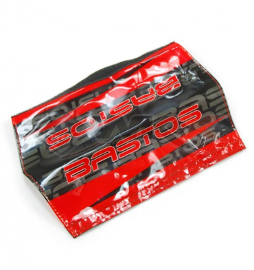 Piece Housse de guidon vintage BASTOS BIKE ROUGE &eacute;dition limit&eacute;e de Pit Bike et Dirt Bike