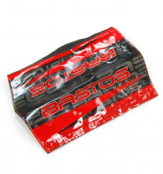 Piece Housse de guidon vintage BASTOS BIKE ROUGE &eacute;dition limit&eacute;e de Pit Bike et Dirt Bike
