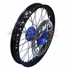Piece Jante avant aluminium YCF 12' BLEU de Pit Bike et Dirt Bike