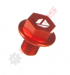 Piece Bouchon vidange YCF ORANGE de Pit Bike et Dirt Bike
