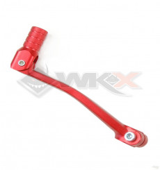 Piece S&eacute;lecteur de vitesse aluminium ROUGE de Pit Bike et Dirt Bike