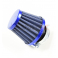 Piece Filtre &agrave; air cornet acier 38mm BLEU de Pit Bike et Dirt Bike