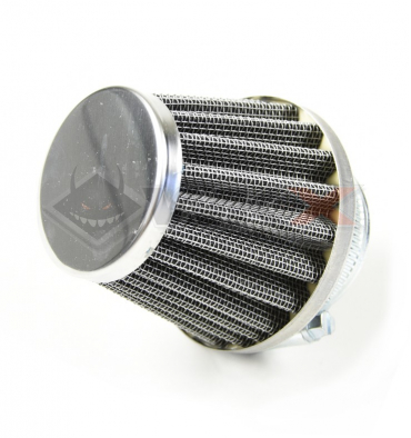 Piece Filtre &agrave; air cornet acier 38mm GRIS de Pit Bike et Dirt Bike