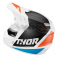 Piece Casque enfant THOR Sector taille YS BLANC / NOIR / ORANGE / BLEU de Pit Bike et Dirt Bike