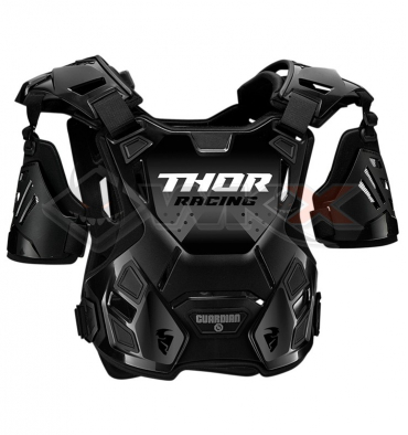 Piece Plastron THOR Guardian taille M/L NOIR de Pit Bike et Dirt Bike