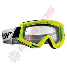 Piece Masque THOR Combat JAUNE FLUO de Pit Bike et Dirt Bike