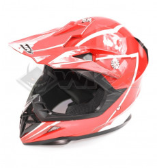 Piece Casque YEMA taille 2XL ROUGE de Pit Bike et Dirt Bike