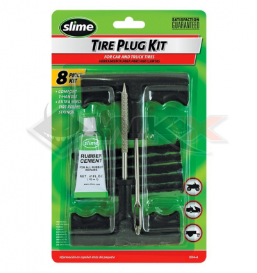 Piece Kit r&eacute;paration pneu tubeless SLIME de Pit Bike et Dirt Bike