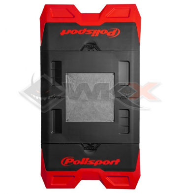 Piece Tapis de paddock POLISPORT ROUGE de Pit Bike et Dirt Bike