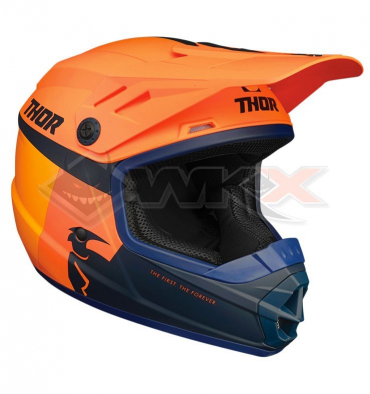 Piece Casque enfant THOR Sector Racer taille YS ORANGE de Pit Bike et Dirt Bike