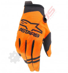 Piece Gants enfant ALPINESTARS Radar taille YL ORANGE de Pit Bike et Dirt Bike