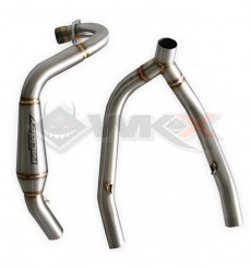 Piece Collecteur d'&eacute;chappement double sortie YCF FACTORY BIGY de Pit Bike et Dirt Bike