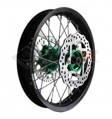 Piece Jante arrière aluminium YCF BIGY 1.85x14' VERT de Pit Bike et Dirt Bike