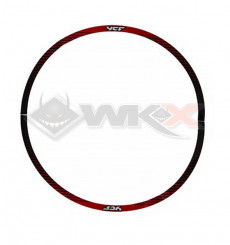 Piece Sticker de roue YCF SM 12' - 0,3 mm ROUGE de Pit Bike et Dirt Bike
