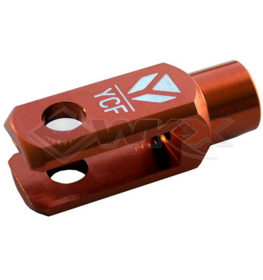 Piece Chape maitre cylindre arri&egrave;re EVO YCF FACTORY ORANGE de Pit Bike et Dirt Bike