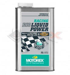 Piece Huile filtre &agrave; air MOTOREX Racing Liquid Bio Power 1L de Pit Bike et Dirt Bike