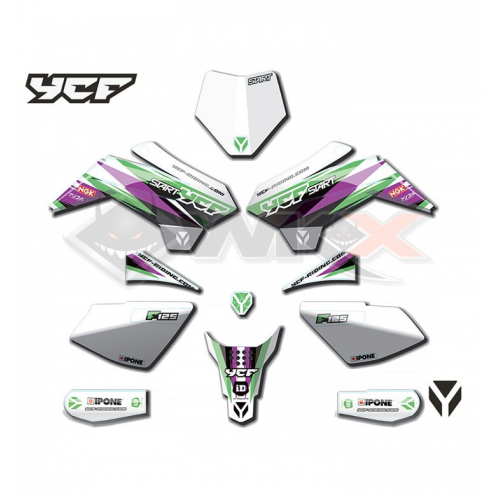 Piece Kit d&eacute;coration complet START F125S mod&egrave;le 2021 de Pit Bike et Dirt Bike