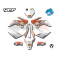 Piece Kit d&eacute;coration YCF 50A mod&egrave;le 2021 de Pit Bike et Dirt Bike