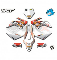 Piece Kit d&eacute;coration YCF 50A mod&egrave;le 2021 de Pit Bike et Dirt Bike