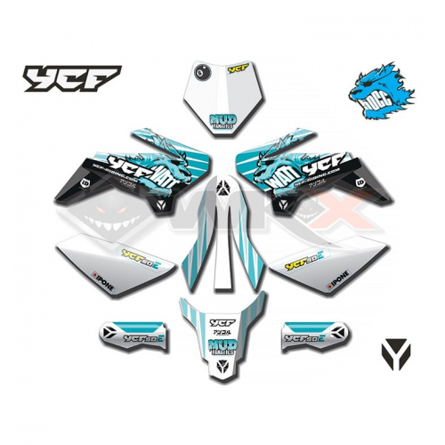 Piece Kit d&eacute;coration YCF 50E 2021 de Pit Bike et Dirt Bike