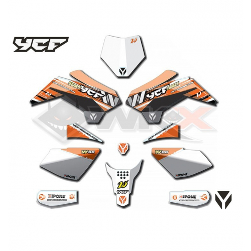 Piece Kit d&eacute;co START 88E, mod&egrave;le 2021 de Pit Bike et Dirt Bike