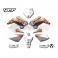 Piece Kit d&eacute;co START 88E, mod&egrave;le 2021 de Pit Bike et Dirt Bike