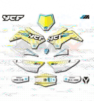 Piece Kit d&eacute;coration SM 190 2021 YCF de Pit Bike et Dirt Bike