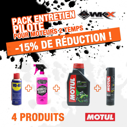 Piece Pack entretien PILOTE moteurs 2 temps MOTUL de Pit Bike et Dirt Bike