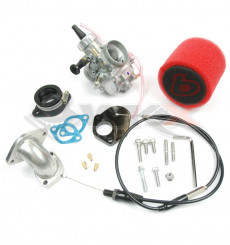 Piece Kit carburateur MIKUNI VM 26 TB + pipe souple + filtre + c&acirc;ble + joint de Pit Bike et Dirt Bike