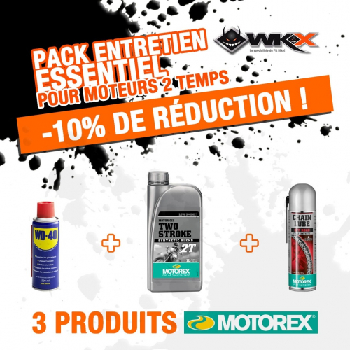 Piece Pack entretien ESSENTIEL moteurs 2 temps MOTOREX de Pit Bike et Dirt Bike