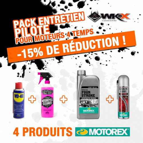 Piece Pack entretien PILOTE moteurs 4 temps MOTOREX de Pit Bike et Dirt Bike