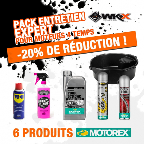 Piece Pack entretien EXPERT moteurs 4 temps MOTOREX de Pit Bike et Dirt Bike