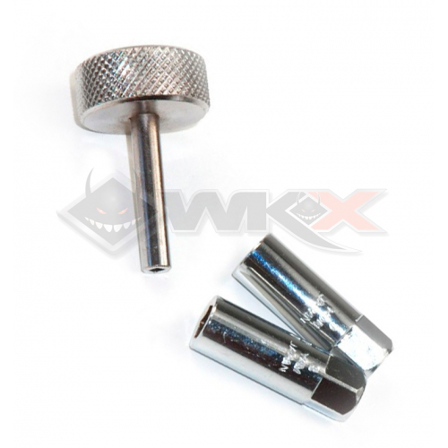 Piece Outil r&eacute;glage soupapes 2 douilles de Pit Bike et Dirt Bike