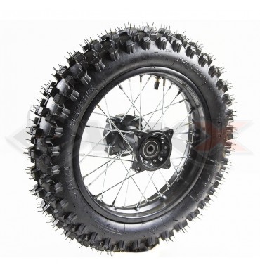 Piece Roue arri&egrave;re seule 12' axe 12mm de Pit Bike et Dirt Bike