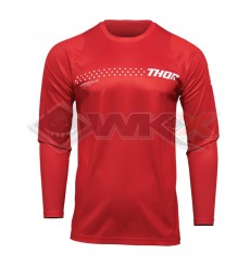 Piece Maillot THOR SECTOR MINIMAL RED 2XL de Pit Bike et Dirt Bike