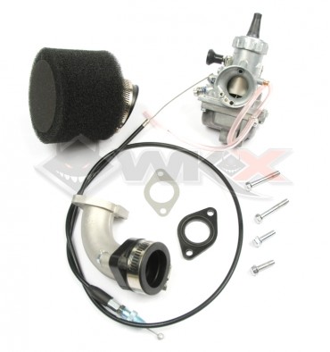Piece Kit carburateur MIKUNI VM 24 Taiwan + pipe souple + c&acirc;ble + joint + filtre de Pit Bike et Dirt Bike