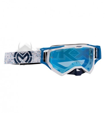 Piece Masque MOOSE XCR PRO STAR BLANC/BLEU de Pit Bike et Dirt Bike