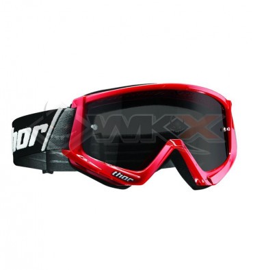 Piece Masque THOR COMBAT SAND NOIR/ROUGE de Pit Bike et Dirt Bike