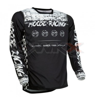 Piece Maillot MOOSE RACING M1 NOIR/BLANC taille L de Pit Bike et Dirt Bike